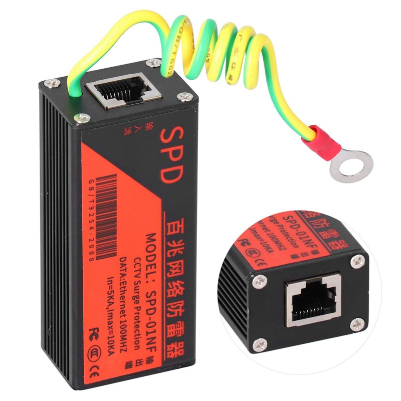 Ethernet Surge Protector CCTV Surge Protector for Thunder Protection