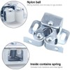 HQDeal 12PCS Door Catches, Double Roller Strong Hold Cupboard Cabinet