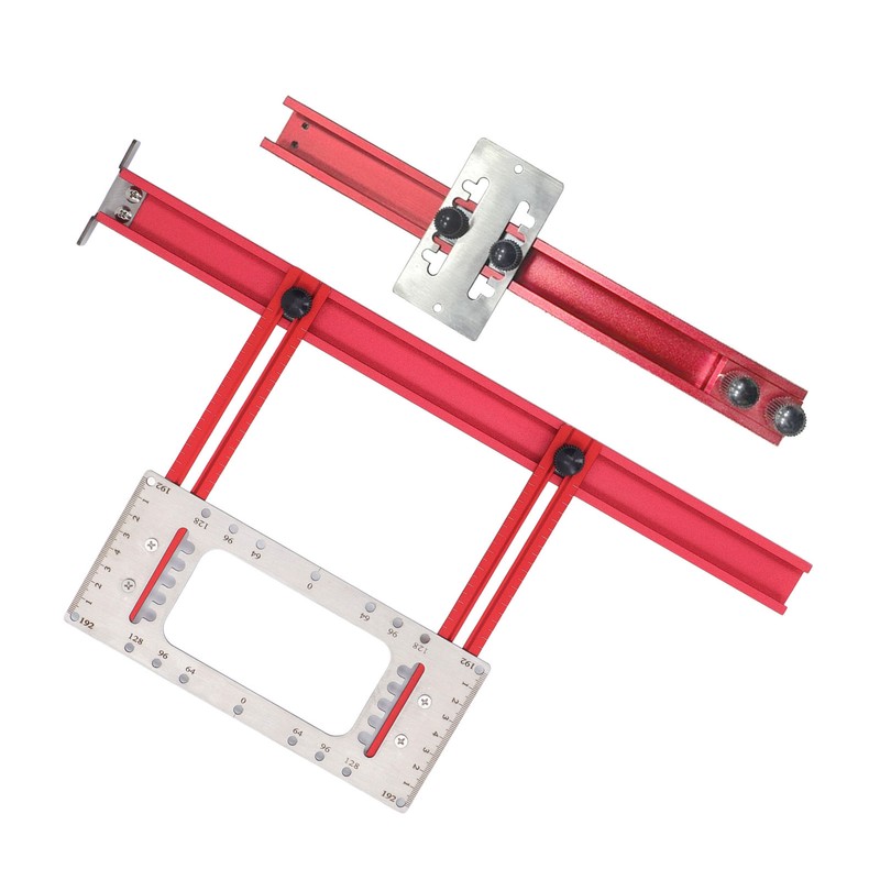 Cabinet Hardware Jig 64mm 96mm 128mm 192mm Laser Engraved Portable
