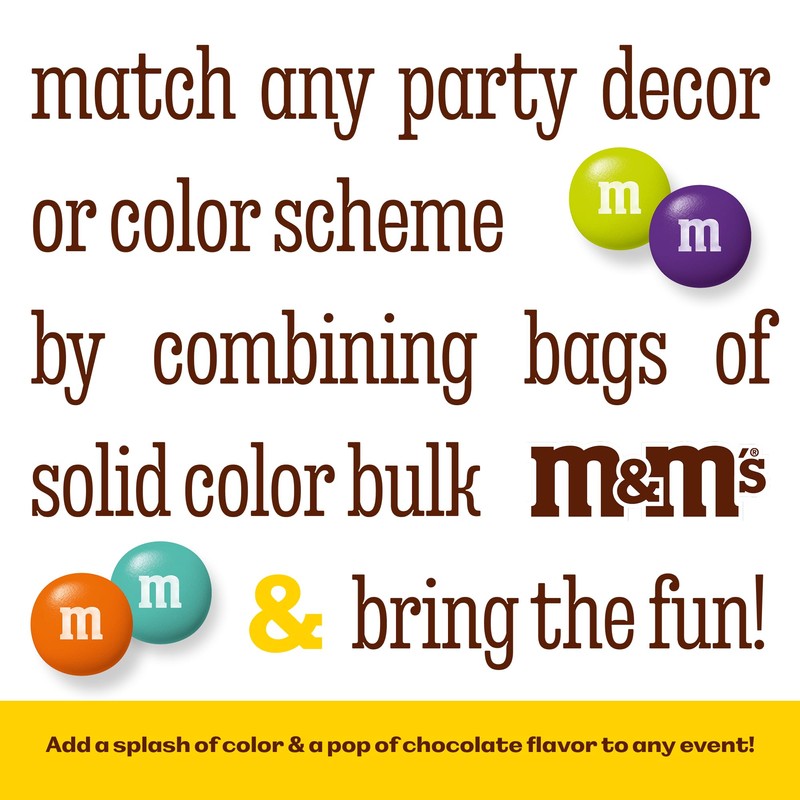 M&M’S WORLD Dark Green Milk Chocolate Candy Bulk, 2lbs of