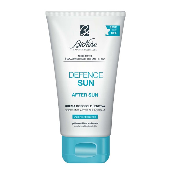 BioNike Defence Sun After Sun Body Cream for Sensitive and Intolerant Skin, Repairing and Antioxidant Effect, Reduces Redness and Irritation, 75 ml