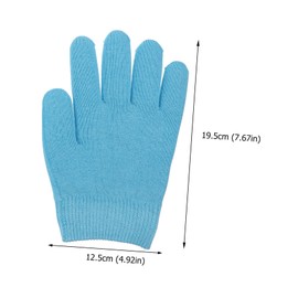 Ipetboom Moisturizing Sleeping Gloves Women's Moisturizing Hand Gloves Gloves Gel Moisturizing Gloves Elastic Comfortable 1 Pair Blue