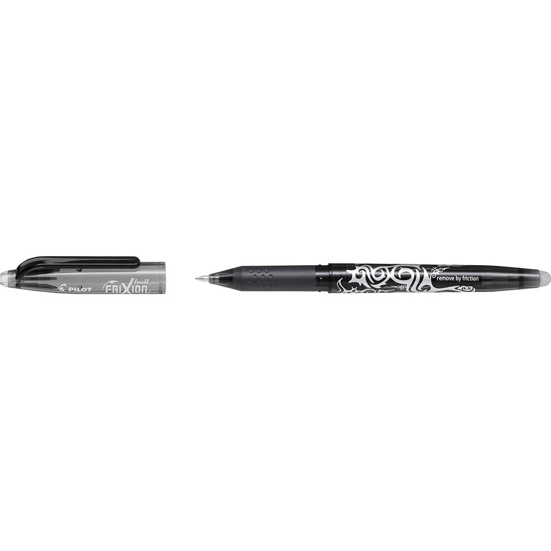 Pilot Frixion Erasable Rollerball Pen Fine 0.5mm Tip- Black, Box