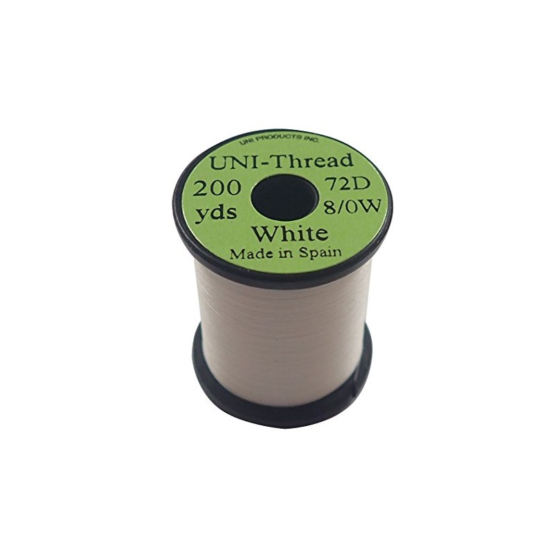 teximuko (Tiemco) Uni 8/0 200yds. yunisureddo White