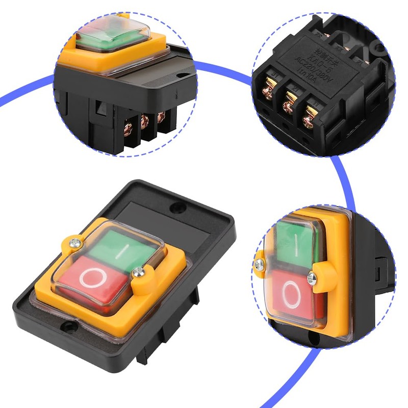 Joyzan Start Stop Switch, Push Button Switch Waterproof On Off