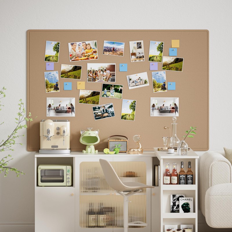 MaxGear Extra Large Bulletin Board 72" x 48", Foldable Felt