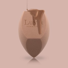 Beauty Blender Schwamm Groß Von Luvia, Make Up Beauty Ei XXL, Prime Vegan Body Sponge Kosmetik Für Körper und Gesicht, Ideal Für Foundation, Concealer, Highlighter Techniques Und Puder Schminke