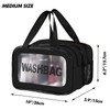 L&FY Large Toiletry Bag, Translucent PVC Makeup Cosmetic Organizer Bag