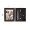 DECANIT 8x10 Picture Frames Rustic Distressed Brown Wood Pattern High
