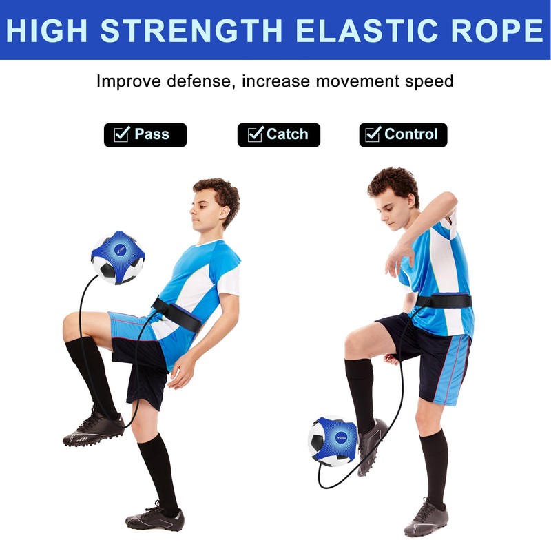 KUYOU Football Kick Trainer Soccer Training Aid for Kids Adults,