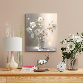 daktenn Floral Canvas Wall Art Bathroom Wall Art Pictures Wall Decor Home Decor Wall Art for Bathrooms Wall Decor Artwork for Wall Modern Wall Decorations Prints