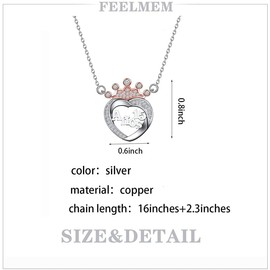 FEELMEM 15 Year Old Gift 15 Anos Quinceanera Necklace Girls Sweet 15 Jewelry Quinceanera Gift 15th Birthday Gift for Girl (15 Anos)