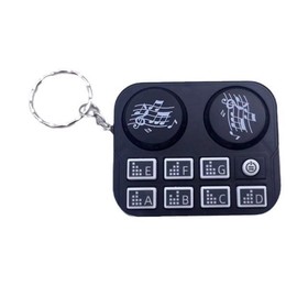 TayloHil Musical Instrument Pendant Keychain with Buttons and Sounds (black)