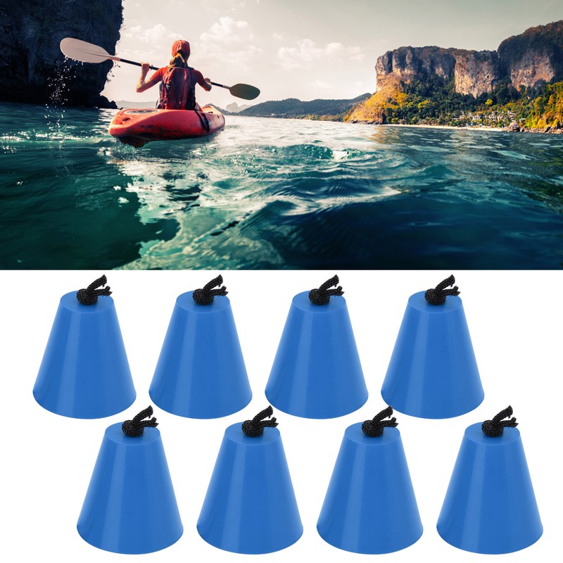 8Pcs/Set Kayak Scupper Plug Silicone Drain Hole Bung Stopper with