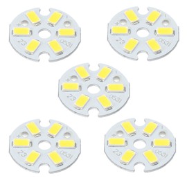 MECCANIXITY COB LED Light Chip Bead 3W 120lm 6000-6500K 23mm 9-11VDC Energy Saving Bulb for Spotlight Floodlight Replacement White 10Pcs