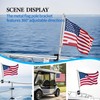 2 Pack Universal Boat Flags with Boat Flag Poles, Stainless