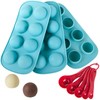 Webake Silicone Chocolate Candy Molds, Round Sphere Baking Molds for