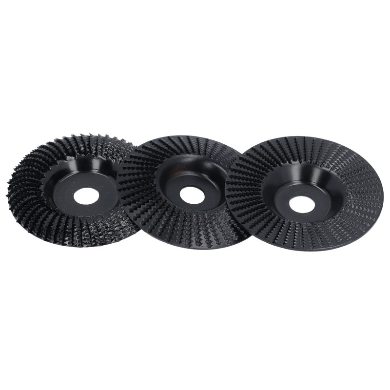 3PCS Set Wood Grinding Wheel Black Color 100mm Diameter 16mm