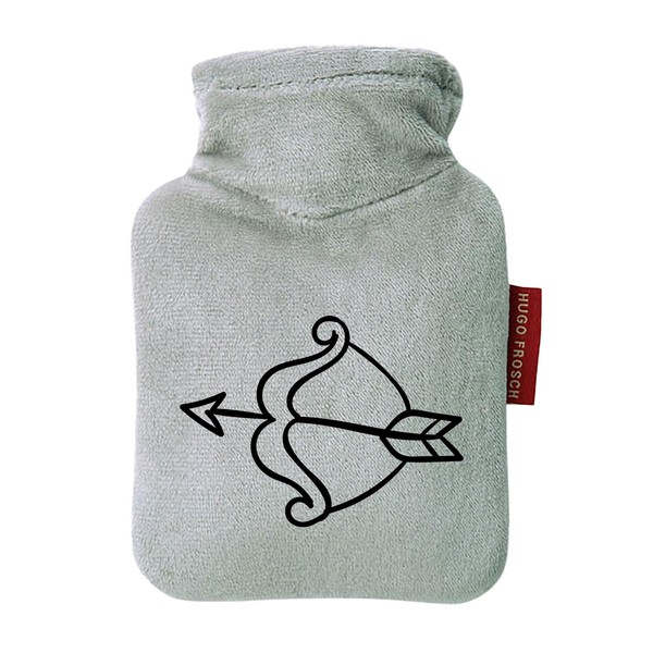 Huuraa Taschenwärmer Amors Pfeil Bogen Geschenk 0,2 Liter Grey Mini