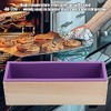 Moldes de jabón de Silicona, Caja de Madera, Capacidad Rectangular