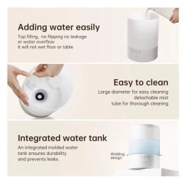 YOGIN™ Humidifiers for Bedroom or Large room,Top fill 2.5L Ultrasonic cool mist.