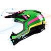 GLX GX623 Youth ATV/Dirt Bike Helmet Combo - Retro Green,