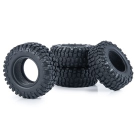 RC-Hub 4PCS 1.0" Crawler Tires Micro Rubber Tires for 1/24 Axial SCX24 90081 AXI00001 AXI00002 RC Crawler Car (50mm)
