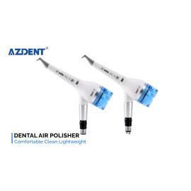 AZDENT Dental Air Polisher Teeth Polishing Handpiece & Quick Coupler 360°Rotating 4Hole