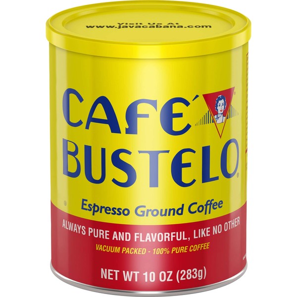 Café Bustelo Espresso Dark Roast Ground Coffee, 10 Ounces (Pack of 4)