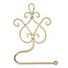 Gold Iron Toilet Roll Holder - Wall Mounted Heart Design