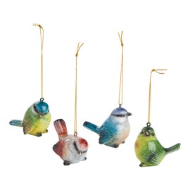 Gallerie II Cozumel Mini Songbird Christmas Xmas Ornament Assortment of 4 A/4 Green