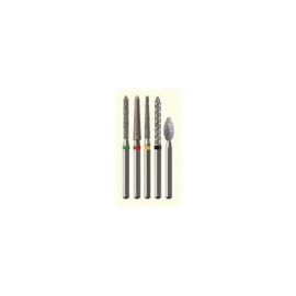 Axis NTI M837-014 NTI Diamond Bur, Flat End Cylinder Head, 1.4 mm Head Dia., 8 mm Head Length, Medium Grit, Friction Grip (Pack of 5)