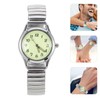 COLLBATH Elderly Casual Digital Watch Stretch Band Light Comfortable for
