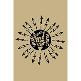 Hard Rock Music: Blank Lined Journal to Write In - Ruled Writing Notebook