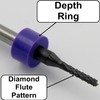 1/16" PCD Diamond Coated Router - Fishtail Tip - for