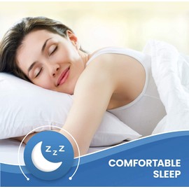 Adam Home 100% Brushed Microfiber Pillow Protectors (4 Pack, Standard Size 50 * 75 cm) Zipped Cover Case Anti Allergy, Anti Bacterial Soft White Pillow Cases