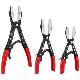 Yarlung 3 Pack Hose Pinch Off Pliers Set, 8/10/12 Inch Metal Steel Hose Clamp Plier, Automatic Locking Ratcheting Pliers for Automotive Coolant Line, Radiator, Fuel Hose