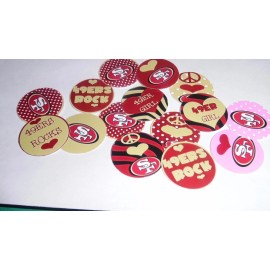 Unbranded Pre Cut One Inch Bottle Cap Images San Francisco 49ers Free Shipping - photo, 15 images