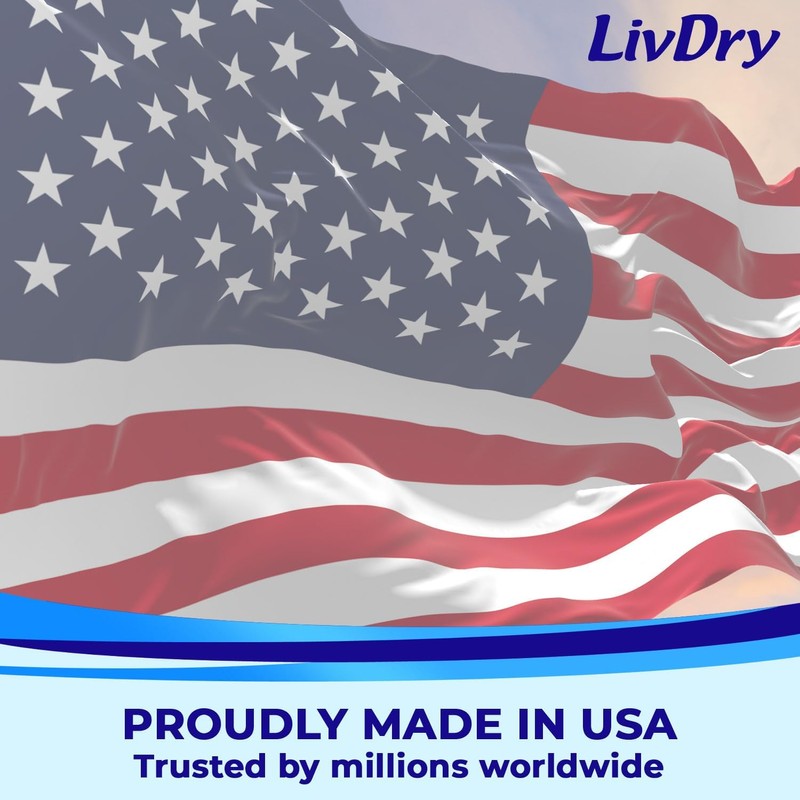 LivDry M Overnight Adult Diapers for Women and Men, Incontinence
