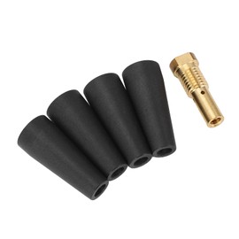 PTFE Gasless Nozzle Kit for MIG Welder 4 Nozzles Brass Diffuser Weld Pak 100 140 175 Hausfeld WF2150 WF2000 Century FC90 Chicago Electric Set