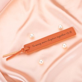 Leather Bookmark, 3 Year Anniversary Leather Gifts for Women Men Leather Bookmark Anniversary Bookmark for Couple Anniversary Wedding Gifts Leather Bookmark Gifts for Husband Wife 3rd Anniversary