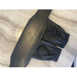 lifting belt and lifting gloves 1 set of gloves fingerless and gym belt (medium)