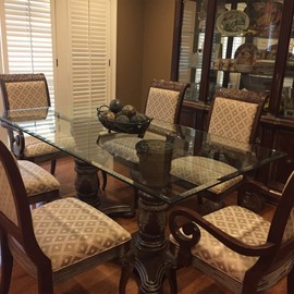 Fab Glass & Mirror Rectangle Glass 1/2" Thick Beveled Tempered Radius Corners, 24" L x 48" W