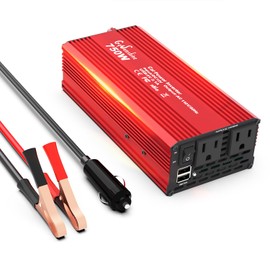 GqSunshine 750W car Inverter, 12V to 110V Dual American Standard car Output, coupled with Dual 2A 5V USB interfaces, can Quickly Charge Your Phone, Drone, Game Console to Power Devices.