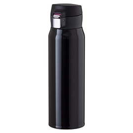 Atlas AREW-600BK AREW-600BK Water Bottle, Airist, Disassembly Stopper, Ultra Lightweight, One-Touch Bottle, Lightest Class in Japan, Compatible with Sports Drinks, 24.0 fl oz (620 ml), Black