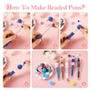 Beadthoven 10pcs Pearl Diamond Beadable Pens, Rhinestone & Crystal Bling