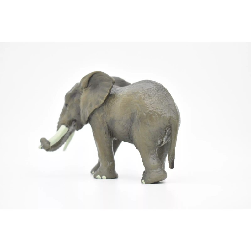 Deshen Du Elephant Toy, African, Model, Figure, Educate, Realistic Rubber
