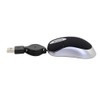 DIWOSHE Ultra Mini Mouse USB Wired 3 Button Retractable Telescopic