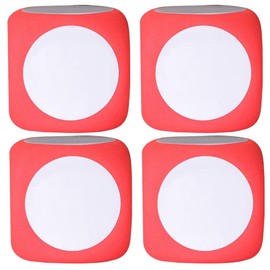 NUOBESTY Giant Foam Dice 4pcs Dry Erase Dice Blank Dice Cube Write-on Dices Foam Educational Playing Dice Writable Game Dice Jumbo Dice Teaching Learning Tool Home Classroom Supplies 6cm