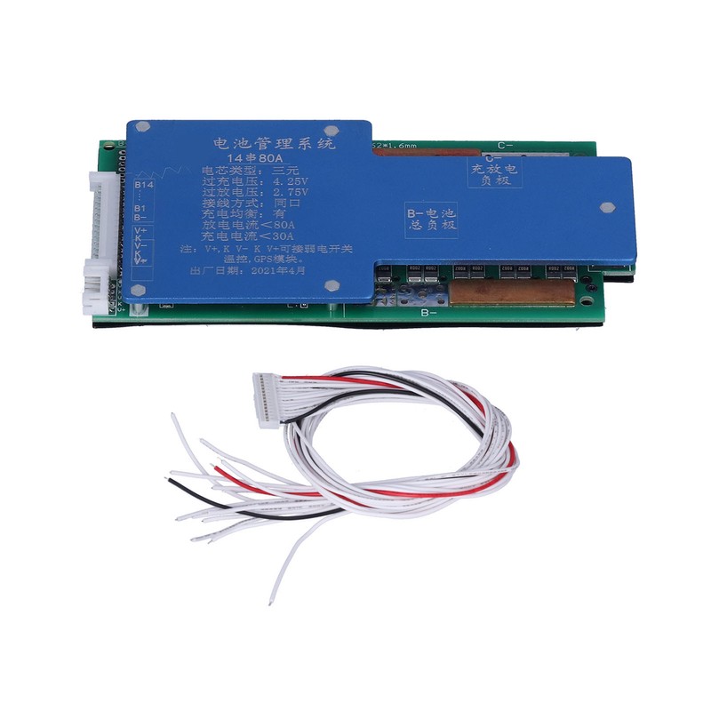 Battery Protection Board 80A Lithium Battery Charging Controller with Collection